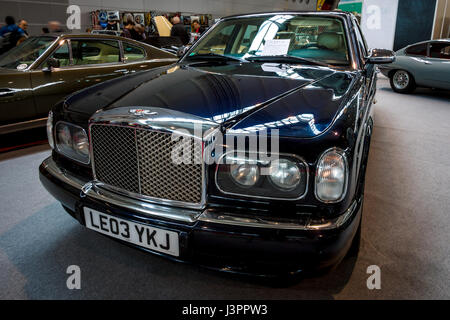 STUTTGART, GERMANY - MARCH 03, 2017: Full-size luxury car Bentley Arnage Red Label, 2003. Europe's greatest classic car exhibition 'RETRO CLASSICS' Stock Photo