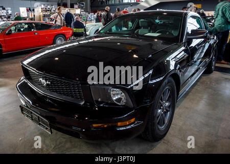 STUTTGART, GERMANY - MARCH 03, 2017: Pony car Ford Mustang V6 Coupe, 2006. Europe's greatest classic car exhibition 'RETRO CLASSICS' Stock Photo