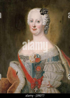 Johanna Elisabeth of Holstein Gottorp (priv.coll.) Stock Photo