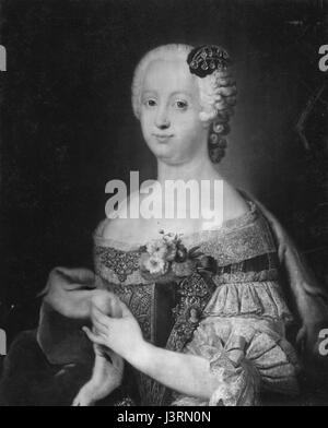 Johanna Elisabeth of Holstein Gottorp (Nationalmuseum, Stockholm) Stock Photo