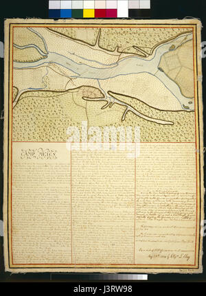 Ketch map of Camp Meigs by Eliza Clay, 1814 Stock Photo - Alamy