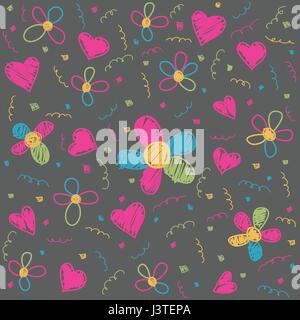 Seamless floral pattern, wallpaper Stock Vector