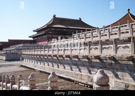 Palace of Heavenly Purity Qianqinggong in Forrbiden city, Beijing, China, February 23, 2016. Stock Photo