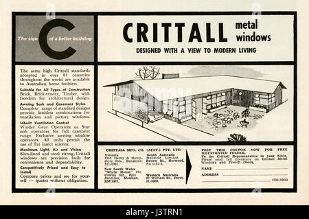 Old advert for steel Crittall-style widows from the ‘Metal Steel Window ...