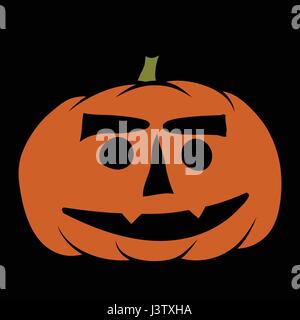 hand drawn jack-o-lantern Stock Vector