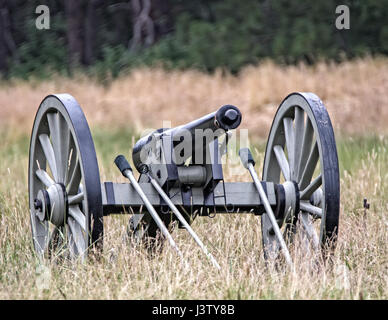 American Civil War action at the Graeagle Reenactment in Northern California. Stock Photo