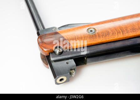 Break barrel air rifle .177 calibre custom airgun based on a HW85. Stock Photo