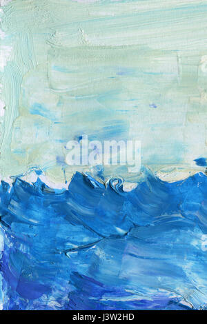 Watercolor background for textures. Abstract watercolor background. Strokes of paint on the paper. Blue color Stock Photo