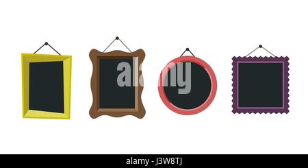 Frames flat icon Stock Vector