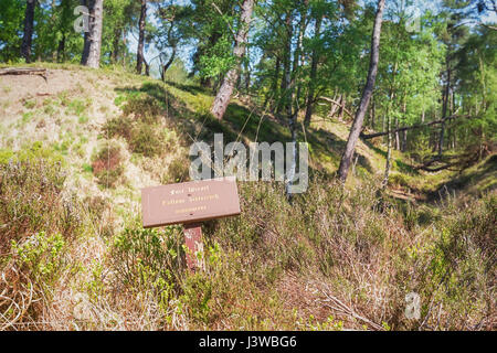 Fort Wiesel is an earthen fort in the palace park Het Loo located in Apeldoorn in the Netherlands Stock Photo