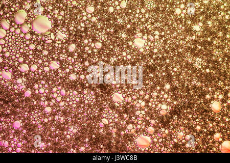 Abstract background texture of small and large bubbles Stock Photo