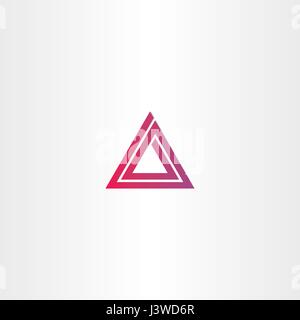 abstract triangle spiral logo vector design Stock Vector