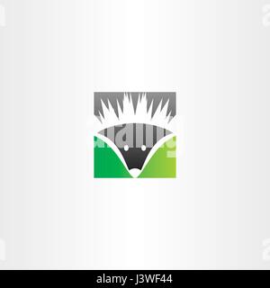 hedgehog vector logo icon symbol Stock Vector
