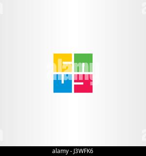 letter u square rotation logo vector shape Stock Vector