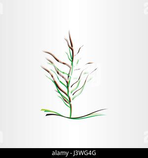 stylised tree vector illustration design icon Stock Vector