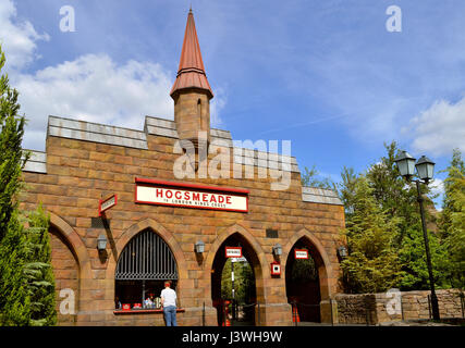 Hogsmeade train station for Harry Potter Hogwarts Express Stock Photo