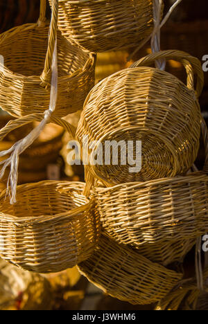 Baskets on stock Stock Photo
