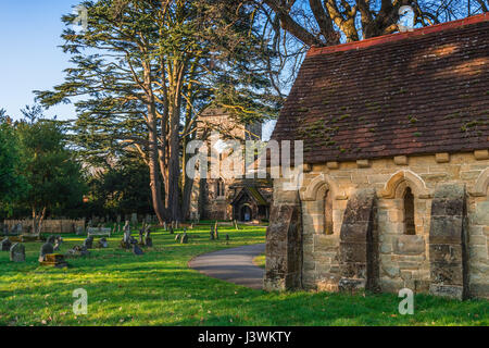 St Nicolas Church in Cranleigh Stock Photo