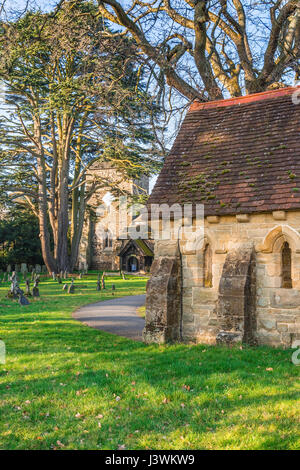 St Nicolas Church in Cranleigh Stock Photo