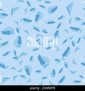 Sparkling Crystal Seamless Pattern Stock Vector
