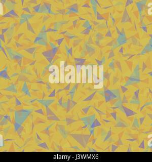 Abstract Colorful Transparent Triangles Seamless Pattern on Orange Background Stock Vector