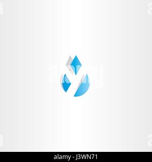 letter y water drop icon vector symbol Stock Vector