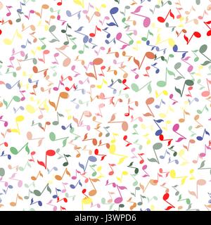 Musical Notes Seamless Pattern Stock Vector