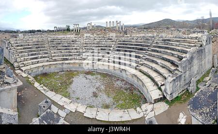 Aphrodisias was a small ancient Greek city in the historic Caria cultural region of western Anatolia Stock Photo