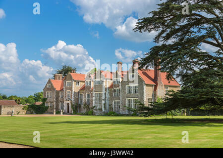 Loseley Park, a historic manor house and popular wedding venue near Guildford in Surrey, England in the hamlet of Littleton Stock Photo