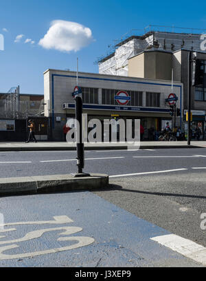 Mile End station Stock Photo