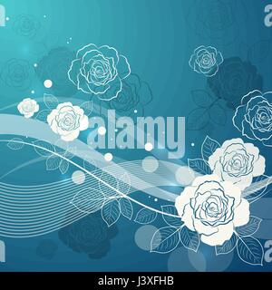 Floral vector background. Stock Vector
