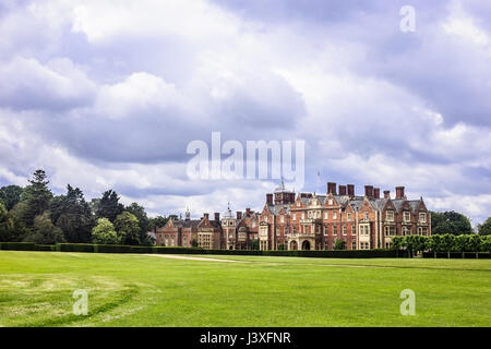 Sandringham house, the Queen's country residence in Norfolk UK