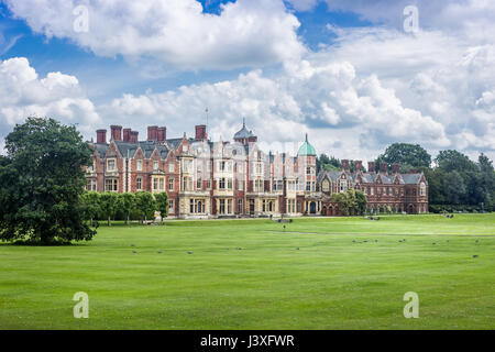 Sandringham House, the Queen's country residence in Norfolk, United Kingdom