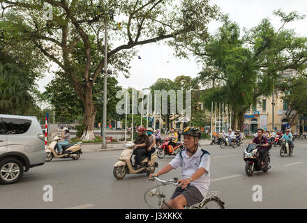 Hanoi city centre Stock Photo