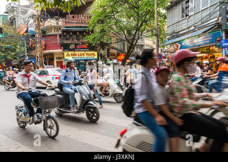 Hanoi city centre Stock Photo