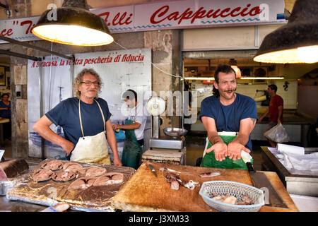 Reportage Photographs of Italian Mediterranean Food and Fish Market Stock Photo