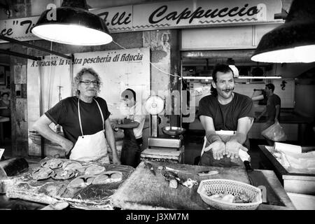 Reportage Photographs of Italian Mediterranean Food and Fish Market Stock Photo