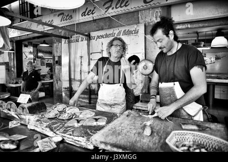 Reportage Photographs of Italian Mediterranean Food and Fish Market Stock Photo