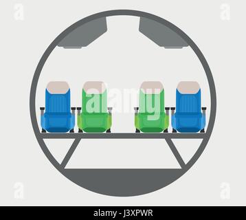 Passenger Narrow body Airplane Cross section Stock Vector Image & Art ...