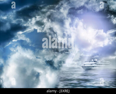 storm clouds in the sky Stock Photo
