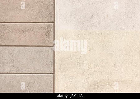 Painted concrete wall fragment texture background. Close up Stock Photo