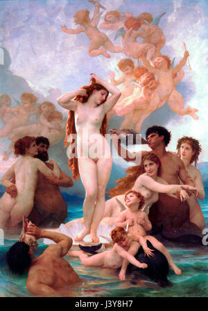 The Birth of Venus by William-Adolphe Bouguereau (1879) Stock Photo