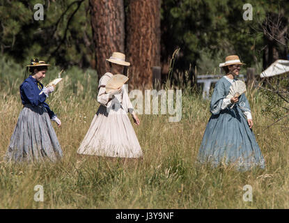 American Civil War Reenactment in Graeagle, California. Stock Photo