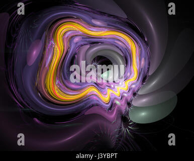 Colorful abstract fractal illustration for creative design Stock Photo