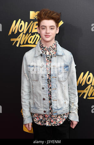 Thomas Barbusca attending the 2017 MTV Movie and TV Awards held at The Shrine Auditorium in Los Angeles, USA. PRESS ASSOCIATION Photo. Picture date: Sunday May 7, 2017. See PA Story SHOWBIZ MTV. Photo credit should read: PA/PA Wire Stock Photo