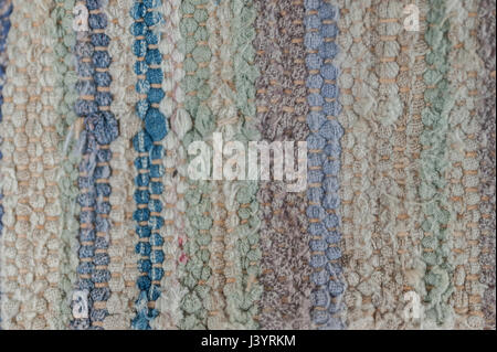 Detail of the fabrilc of an old pillow Stock Photo