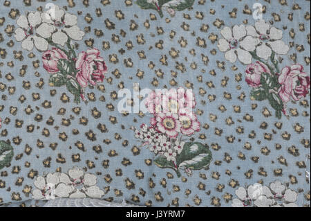 Detail of the fabrilc of an old pillow Stock Photo