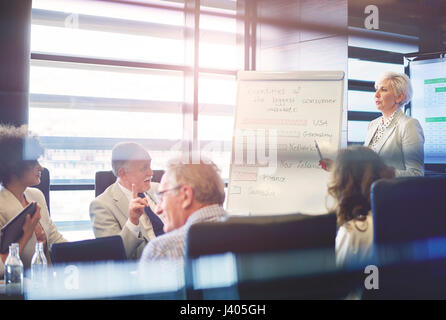 Business woman having presentation in office Stock Photo
