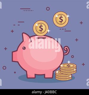 Money-related objects design Stock Vector