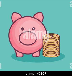 Money-related objects design Stock Vector